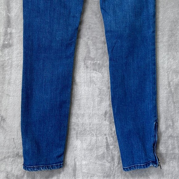 Free People Skinny Jeans with Zipper Hems Medium Wash Size 25 - Picture 8 of 10